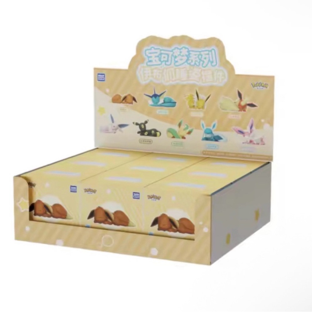 Eeveelutions Sleepy position toy figure Pokemon Complete Set 9 boxes total
